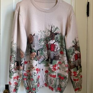 Cottagecore Aesthetic Fall Sweater Women’s L